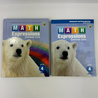 HMH Math Expressions Common Core Grade 4 Book Bundle Homework & Remembering
