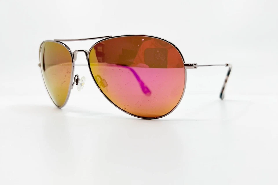 Gafas de sol Maui Jim Mavericks plateadas MJ264-16R 61-14-137 para hombre tortuga 8012 Foto 3 de 4