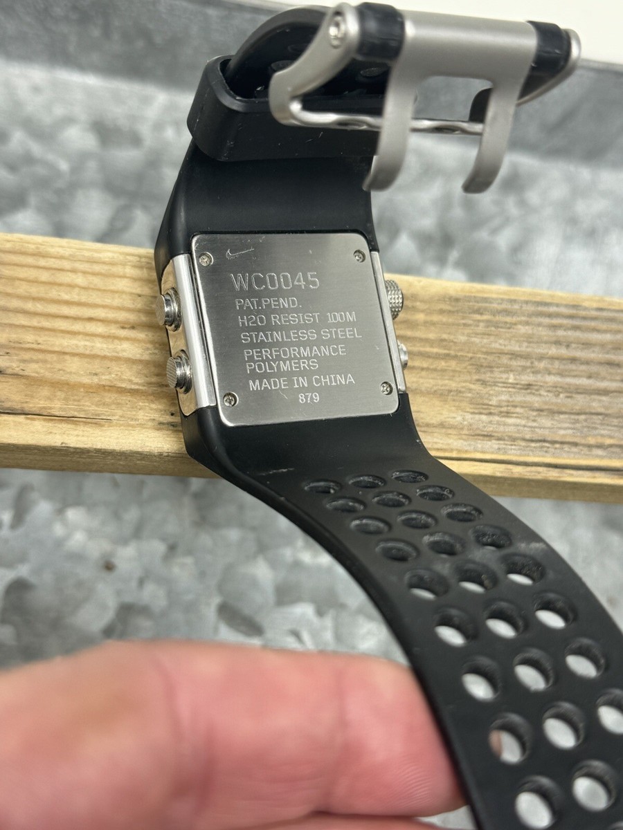 Rare Nike Mettle Chisel Black Chrono Alarm Watch, WC0045, Clean | eBay