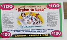 Vintage Richard Simmons Carnival Cruise Ticket expired FREE SHIPPING