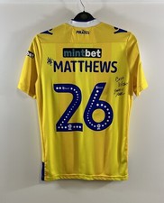 Bristol Rovers Matchworn Matthews 26 Away Football Shirt 2018/19 (M) Macron D32