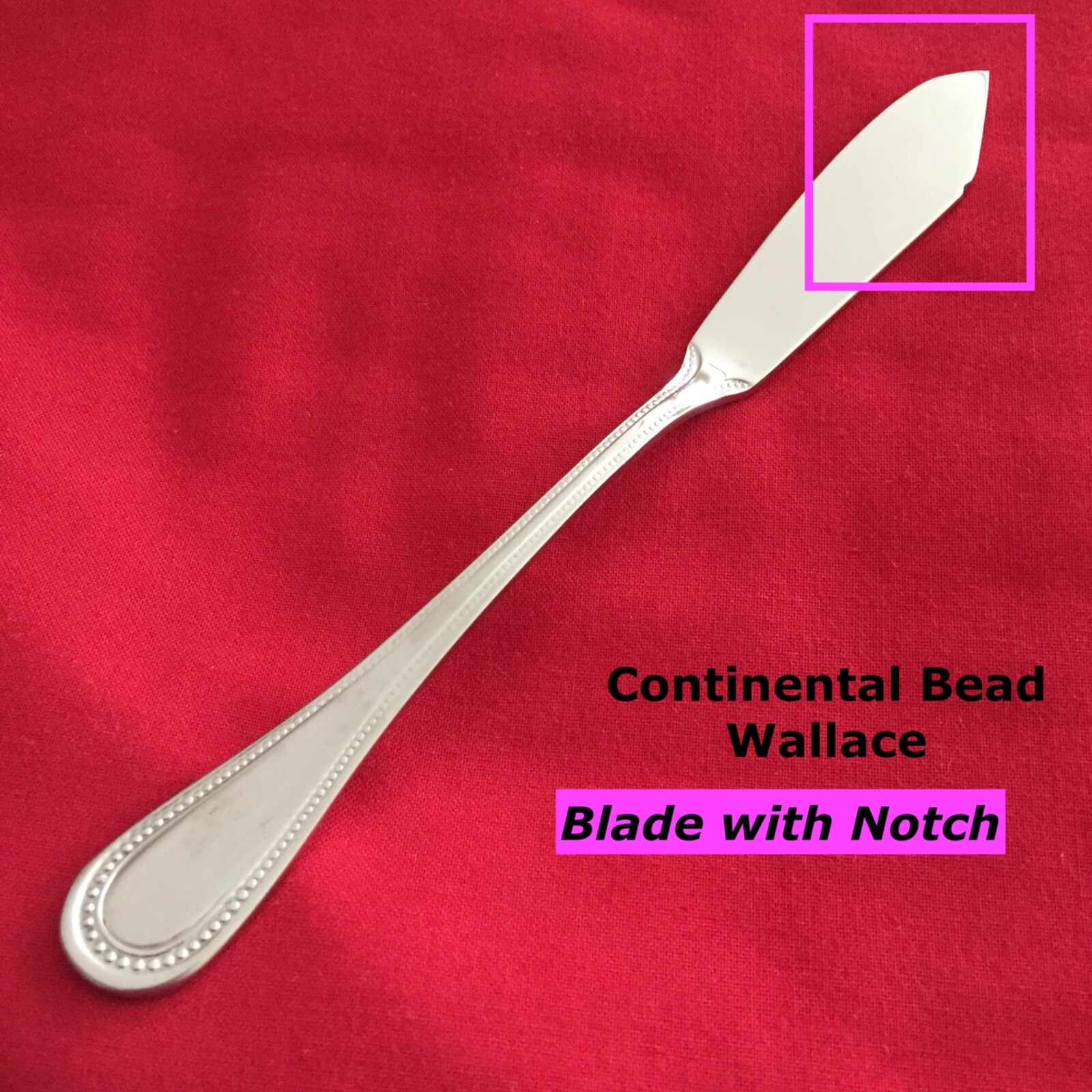 Wallace Continental Bead Master Butter Knife 6.75