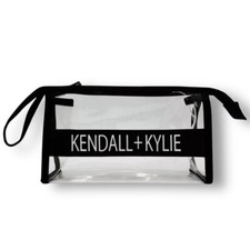 New Kendall  Kylie Clear Makeup Bag Transparent Cosmetic Travel Pouch Case Y2K