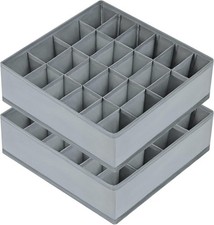 Sock Drawer Organizer Divider 2 Packs Underwear Organizer 24 Cell Closet