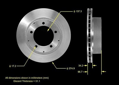 Bendix Premium Drum And Rotor Disc Brake Rotor P N Prt5574