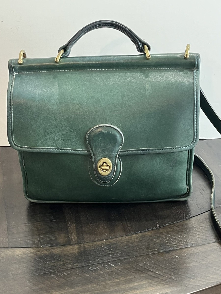 COACH ダークグリーン ビジネスバッグ 00049085-01.jpg