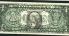 (( ERROR - INK TRANSFER )) $1 1988 FEDERAL RESERVE NOTE ** PAPER CURRENCY — photo 1
