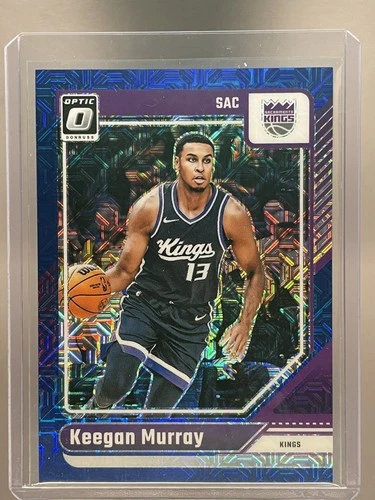 2024-25 Panini Donruss Optic Keegan Murray #47 Choice Blue Prizm 10/24 Kings