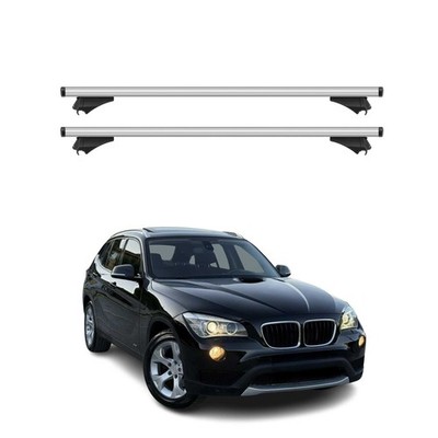 Cross Bars Roof Racks Aluminium for BMW X1 E84 2010-2015 Silver 2Pcs