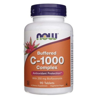 NOW FOODS Vitamin C-1000 Complex gepuffert Buffered 250mg 90 Tabletten