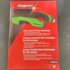 Snap-on Led Rechargeable Headlamp 450 Lm Usb Power Ip54 Greenblack Echdf042g Snap-on Led Rechargeable Headlamp 450 Lm Usb Power Ip54 Greenblack Echdf042g