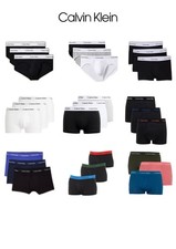 Slip Boxer CALVIN KLEIN Intimo uomo Mutande 3Pack Elastico a vista Logo cotone