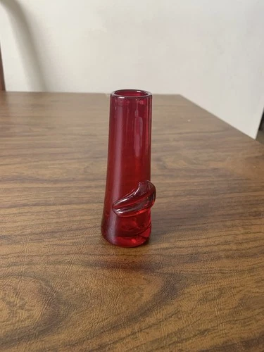 BLENKO HANDMADE GLASS 60-A MINI IN RUBY HUSTED DESIGN