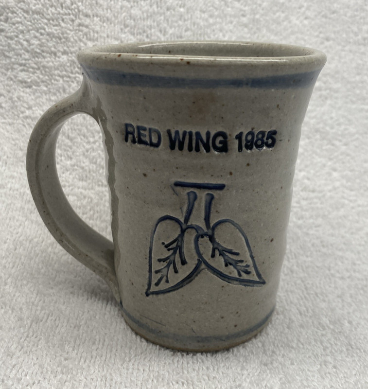 Red Wing Pottery Stoneware Mug 1985 Rare Test Mug #1/5 JB