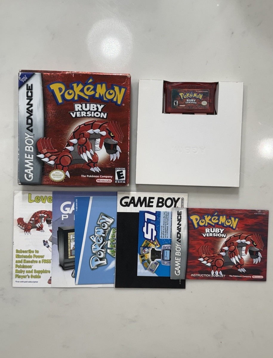 Pokémon Version Rubis Sur Game Boy Advance (GBA) - Bon état - PEGI 3