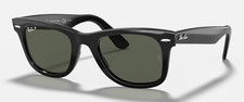 Ray-Ban Wayfarer ORB2140 50-22 Black Frame With Polarized Green Lenses