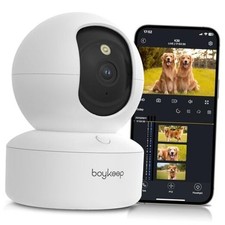 Indoor Camera - 2K Pet Camera, 5G/2.4GHz WiFi Cam for Baby Monitor white-1