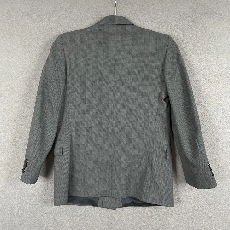 Blazer Vintage Nordstrom Mujer 14 Lana Doble Pecho Hecho EE. UU. Años 80 Traje Chaqueta Foto 2 de 4