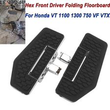 2X Front Foot Pegs Mini Board Pedal Rests For Honda VTX 1800C 1800F 1300C Shadow