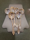 6 Patent 1915 Gorham Solid Sterling Silver Soup Spoons Monogrammed 114g