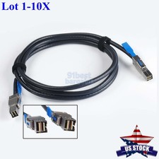 For DELL GYK61 SFF-8644 to SFF-8644 Male External HD Mini SAS Cable 6FT 2M Lot