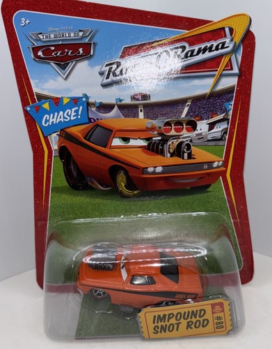 Disney Pixar Mattel Cars Race O Rama Chase Impound Snot Rod #80