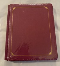 Sealed Creative Memories 8.5 X 11 Mauve Wine Burgundy Scrapbook Album Gold Trim