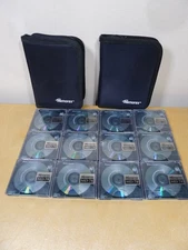 Memorex MD 74 Recordable Mini Discs  (Lot of 12) w Soft Cases