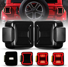 LED Tail Lights Replacement for 2018-2025 Jeep Wrangler Jl/4Xe Accessories, Rear