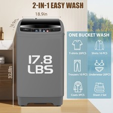 Portable Washing Machine, 17.8/15.6Lbs Capaci...