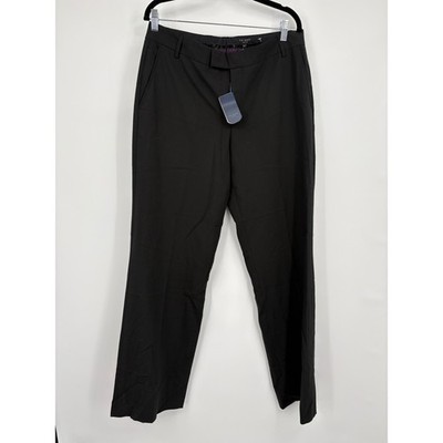 Ted Baker London Black Wool Blend Dress Pants Trousers Mens Size 34L
