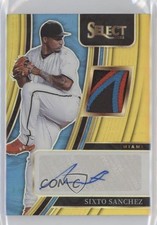 2022 Panini Select Signature Materials Gold Prizm 7/10 Sixto Sanchez Auto 0tw4