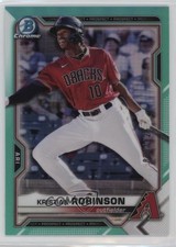 2021 Bowman Chrome Prospects Aqua Refractor /125 Kristian Robinson #BCP-158 16m2