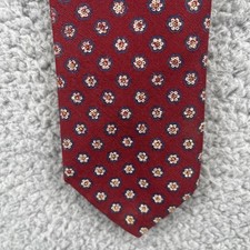 Brooks Brothers Makers Silk Necktie Mens Tie Burgundy Vintage