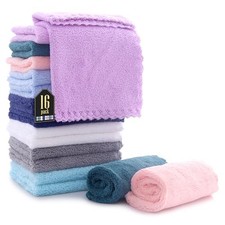 16 Pack Baby Washcloths - Luxury 10x10 Inch Pack of 16 Multicolored