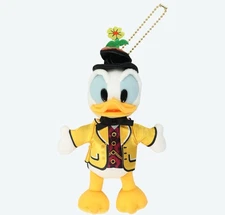 Japan Tokyo Disney Resort Donald Plush Toy Badge Dress up Diamond Variety Master