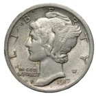 AU+ 1917 Mercury Dime *KWUU*