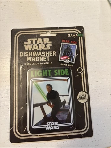 Star Wars Dishwasher Magnet Double Sided Luke/Darth Vader Light/Dark Side