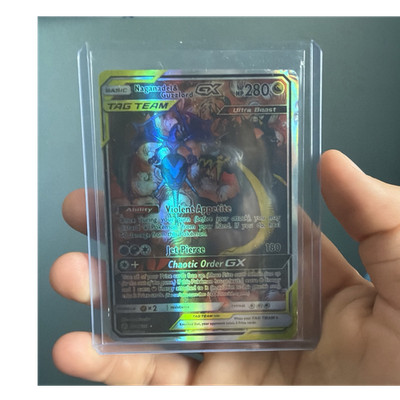 Pokémon Company Naganadel & Guzzlord GX TAG TEAM Holo Ultra Rare 158/236