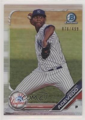 2019 Bowman Chrome Prospects Refractor 76/499 Domingo Acevedo #BCP-34 fm0
