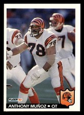Anthony Munoz 1992 Fleer #61 Cincinnati Bengals FREE SHIPPING *091