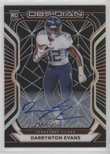 2020 Obsidian Rookies Electric Etch Orange 10/75 Darrynton Evans #133 Auto 01lu