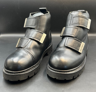 Vintage Harley-Davidson Women's Motorcycle 3-Strap Hook & Loop Ankle Boots