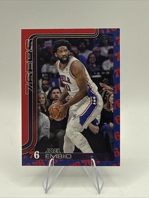 2025/2026 Topps Flagship Joel Embiid 76ers Team Logo Parallel #22