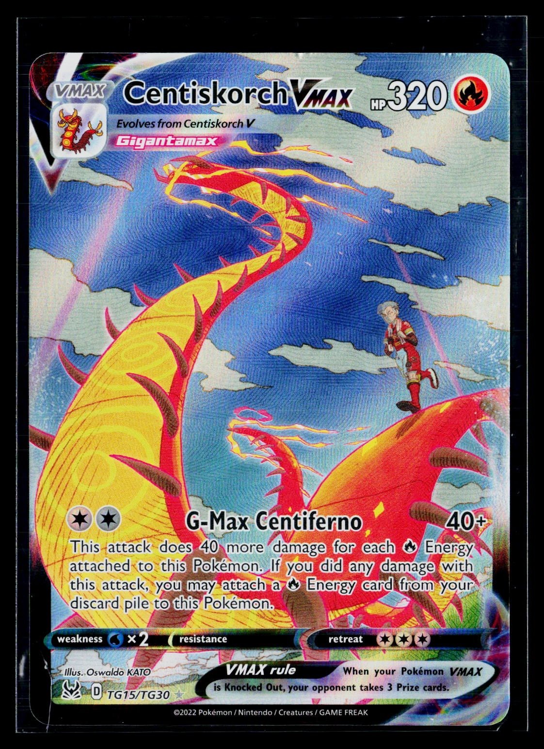 Centiskorch VMAX Holofoil [SWSH11: TG - TG15/TG30]NM