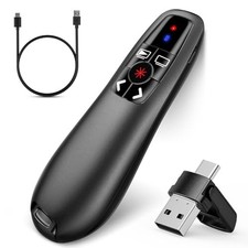 2-in-1 USB Type C Presentation Clicker, Clicker for PowerPoint Presentation