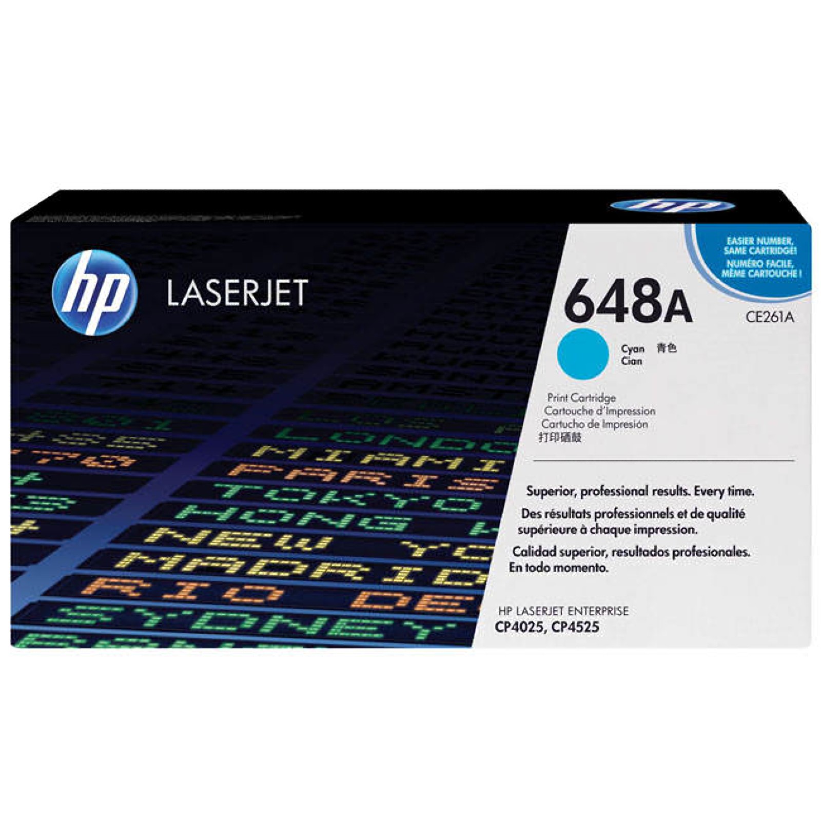 Original HP 648A Cyan Toner Cartridge (CE261A)