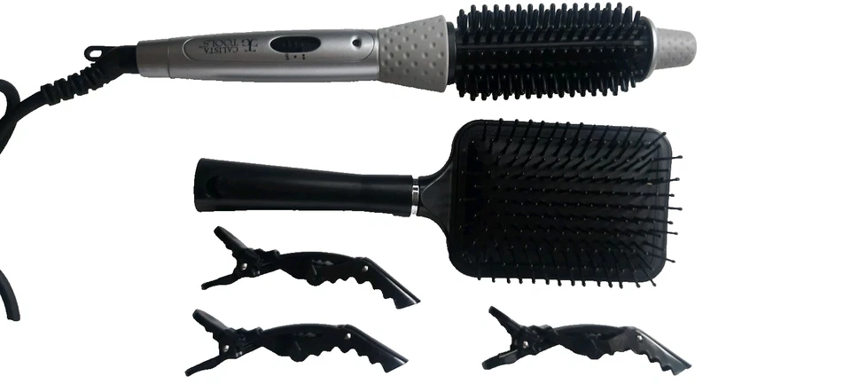 CALISTA TOOLS PERFECTER FUSION STYLER BEHEIZBARE STYLINGBÜRSTE HAARZANGE KAUM BENUTZT - Bild 3 von 4