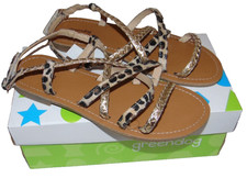 NWB Girls GREENDOG Leopard Print Sandals Size 5 Super Cute FS: