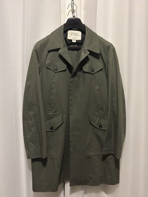 WIM NEELS Trench Coat 48 Moss Green Cotton Made Italy